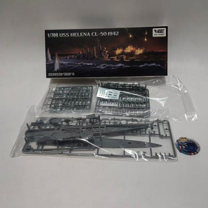VEE HOBBY V57019 1/700 CL-50 Helena Cruiser Assembled Ship Model Starter Edition