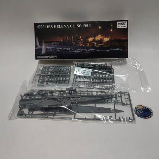 VEE HOBBY V57019 1/700 CL-50 Helena Cruiser Assembled Ship Model Starter Edition