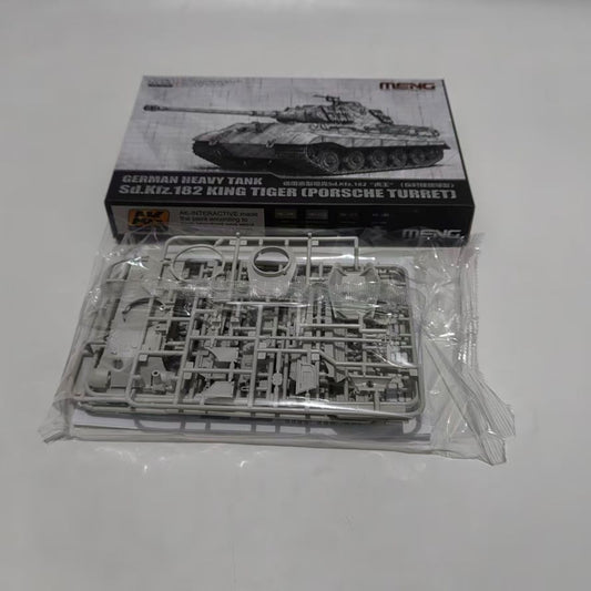 MENG 72-010 1/72 German Heavy Tank King Tiger(Porsche Turret) Model Kit