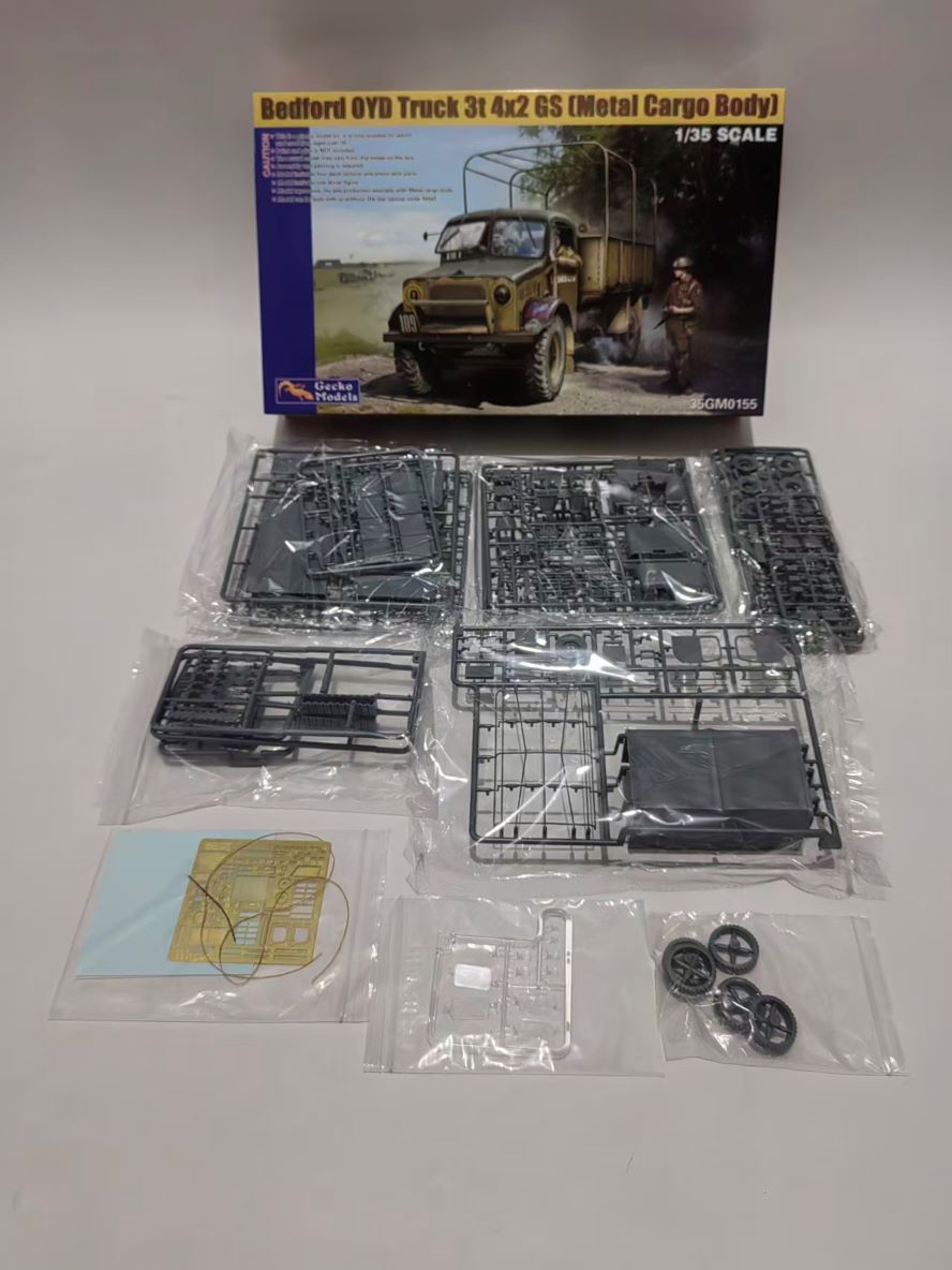 Gecko 35GM0155 1/35 Bedford OYD Truck 3t 4x2 GS (Metal Cargo Body)Model Kit