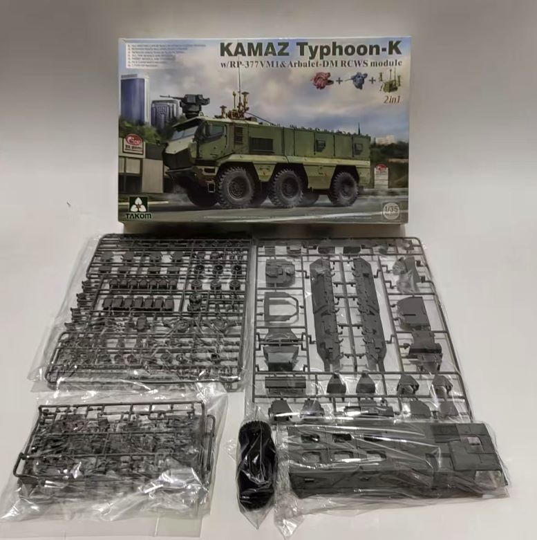 TAKOM 2173 1/35 KAMAZ Typhoon-K W/RP-377VM1 & Arbalet-DM RCWS Module 2 IN 1