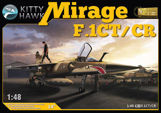 Kitty Hawk 80111 1/48 Dassault Mirage F.1CT/CR New Airplane Model Kit