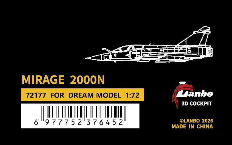 LANBOMODEL 72177 1/72 French Mirage 2000N Fighter Jet£¨For Dream Model£© - ModelHives