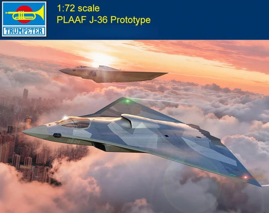 Trumpeter 1/72 01689 PLAAF J-36 Prototype Fighter Precision Assembly Model Kit