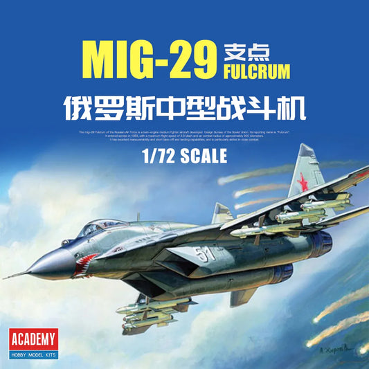 ACADEMY AC12552 1/72 Russian Air Force Mig-29 Fulcrum Aircraft Model Kit - ModelHives