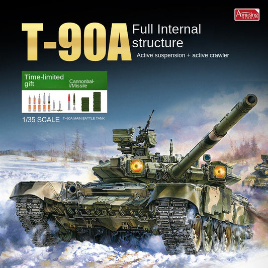 Amusing 35A050 1/35 T-90A MAIN BATTLE TANK Model Kit