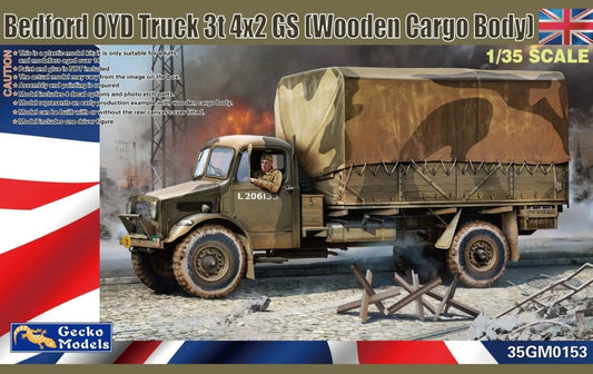 Gecko 35GM0153 1/35 Bedford OYD Truck 3t 4x2 GS (Wooden Cargo Body) Model Kit ModelHive