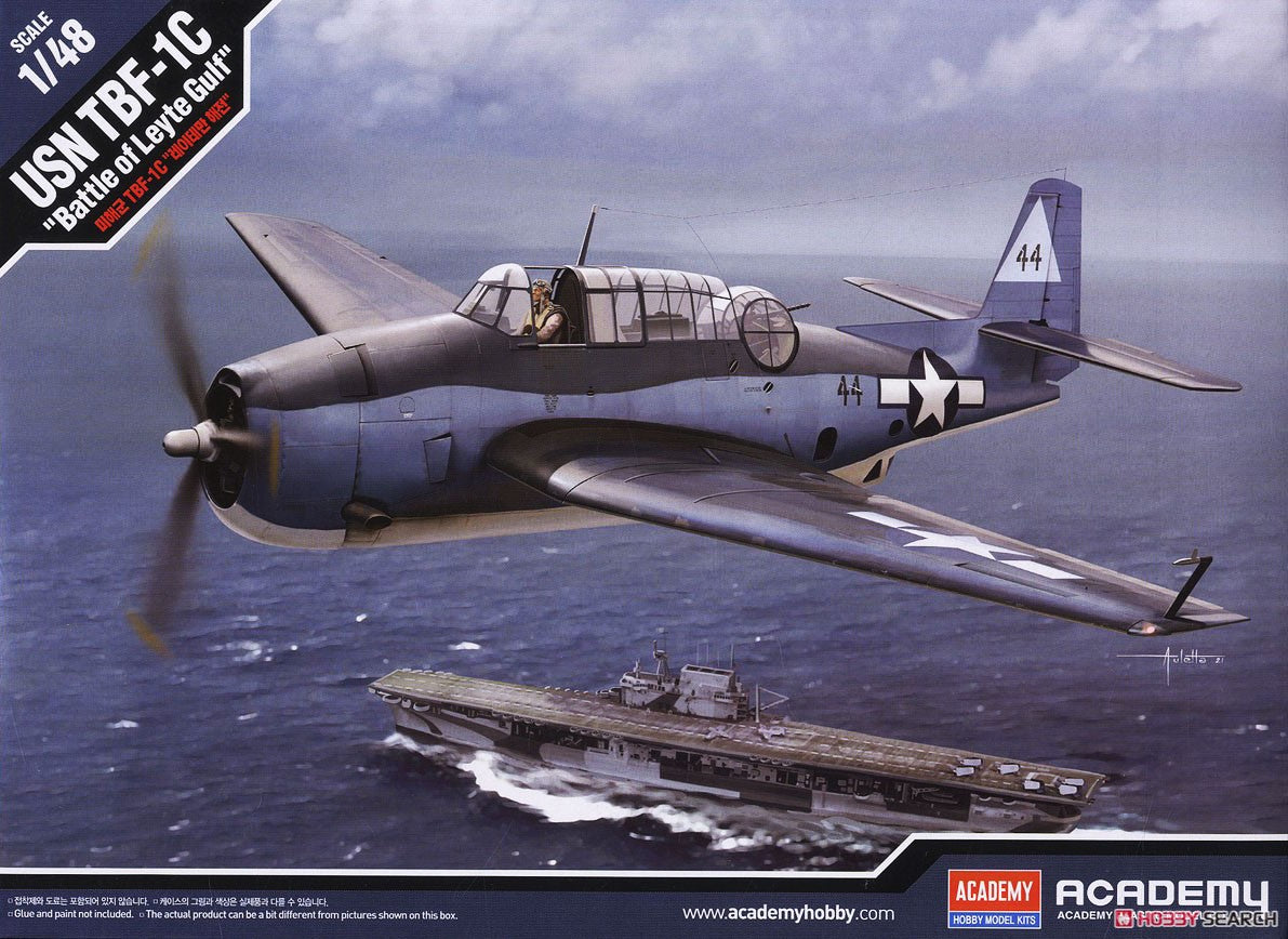 Academy AC12340 1/48 USN TBF-1C "Battle of Leyte Gulf"  PLASTIC MODEL kit