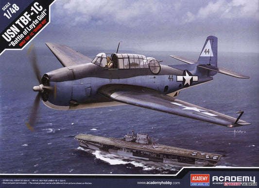 Academy AC12340 1/48 USN TBF-1C "Battle of Leyte Gulf"  PLASTIC MODEL kit