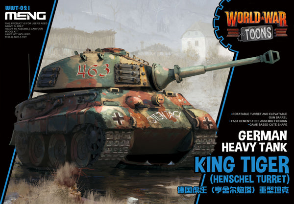 MENG WWT-021 KING TIGER German (Henschel)Tank Model Kit