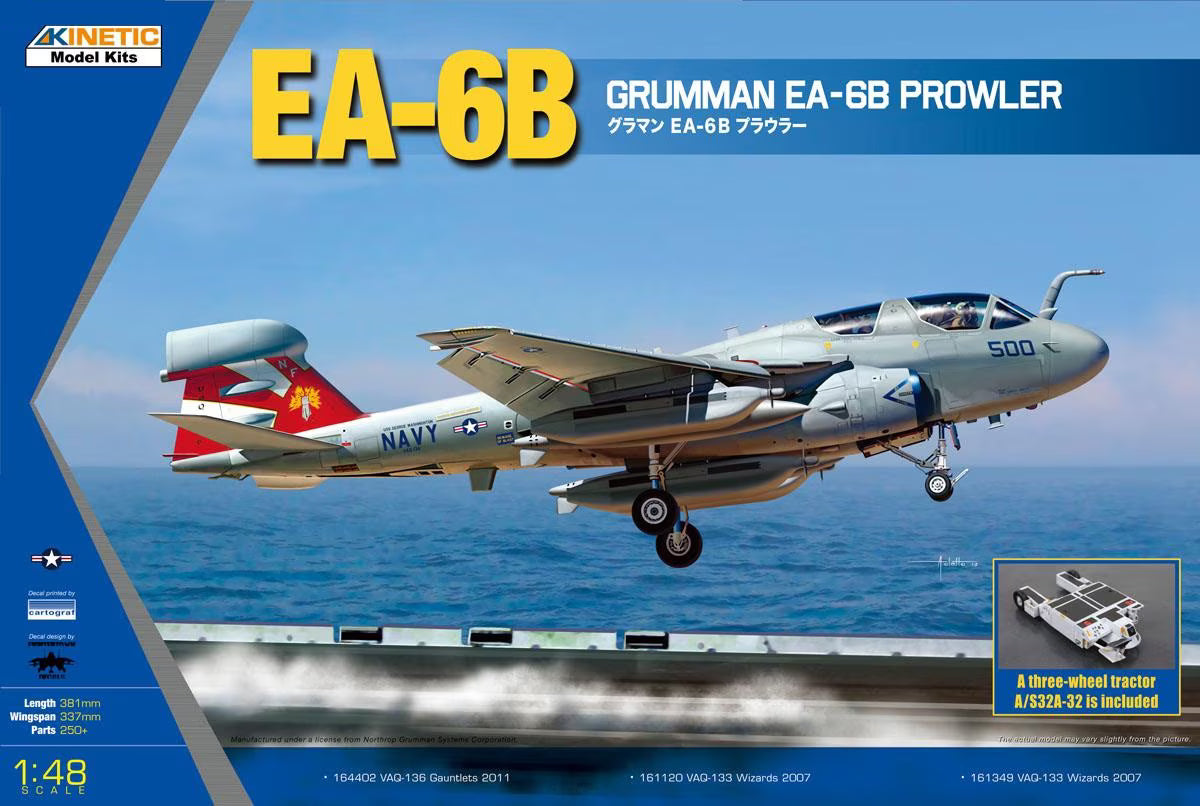 KINETIC K48044 1/48 EA-6B Prowler Fighter Model Kit Presale