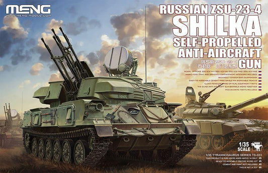 Meng Model 1/35 TS-023 Russian ZSU-23-4 Shilka Self-Propelled Anti-Aircraft cannon - ModelHives