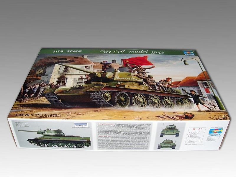 Trumpeter 00903 1/16 T-34-76 Medium Tank Type 1943 model kit