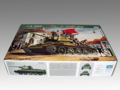 Trumpeter 00903 1/16 T-34-76 Medium Tank Type 1943 model kit