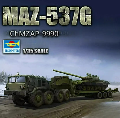 Trumpeter 01065 1/35 MAZ-18.9oz Late Production Type with ChMZAP-9990 Semi 2019