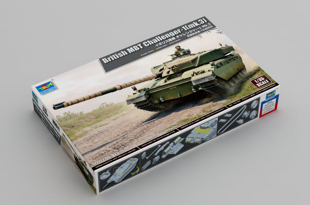 Trumpeter 09611 1/35 British MBT Challenger-1 "mk.3" Military Assembly Model Kit