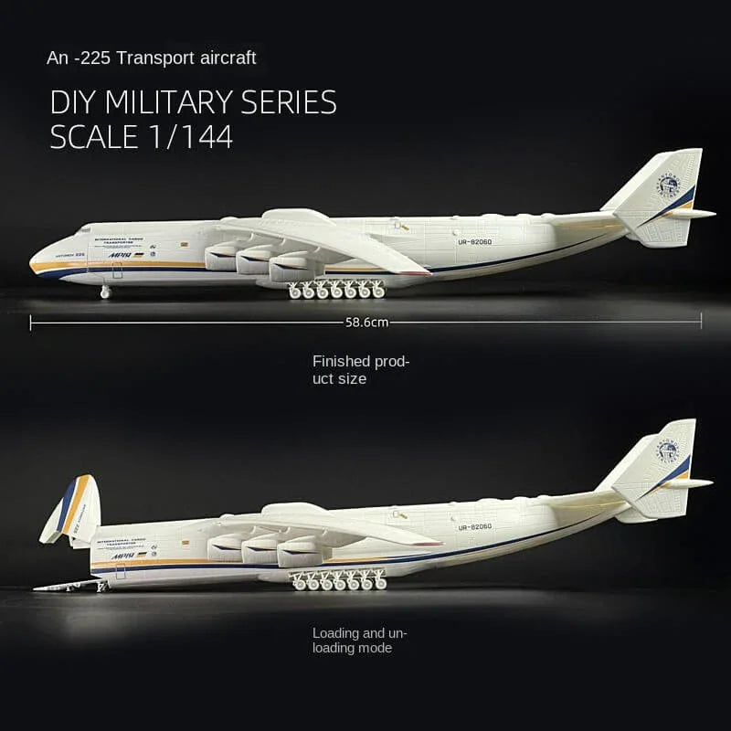ANTONOV AN-225 “MRIJA”Transport Airplane Model Kit | 4D Model AN-225 1/144 - ModelHives