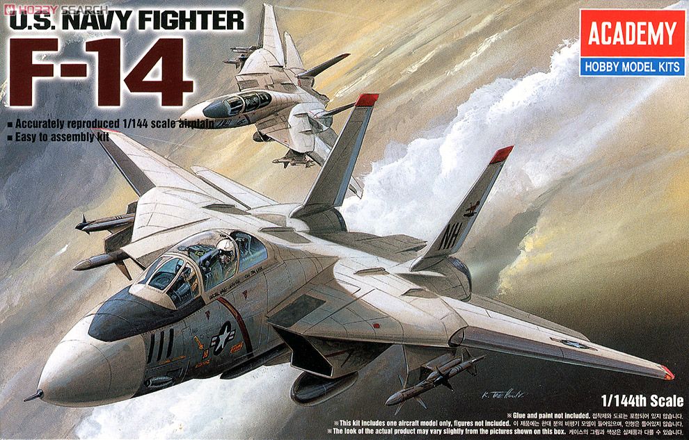 Academy 12608 1/144  F-14 Tomcat  "Plastic model¡±  20.8 x 13.2 x 3.5 cm