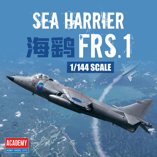 ACADEMY AC12657 1/144 Britain Sea Harrier FRS.1 Aircraft Assembly Model Kit