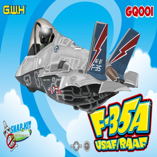 Great Wall GQ-001 F-35A USAF/RAAF Cute Q Verison£¨Present Pilot£©KIT 2019 NEW