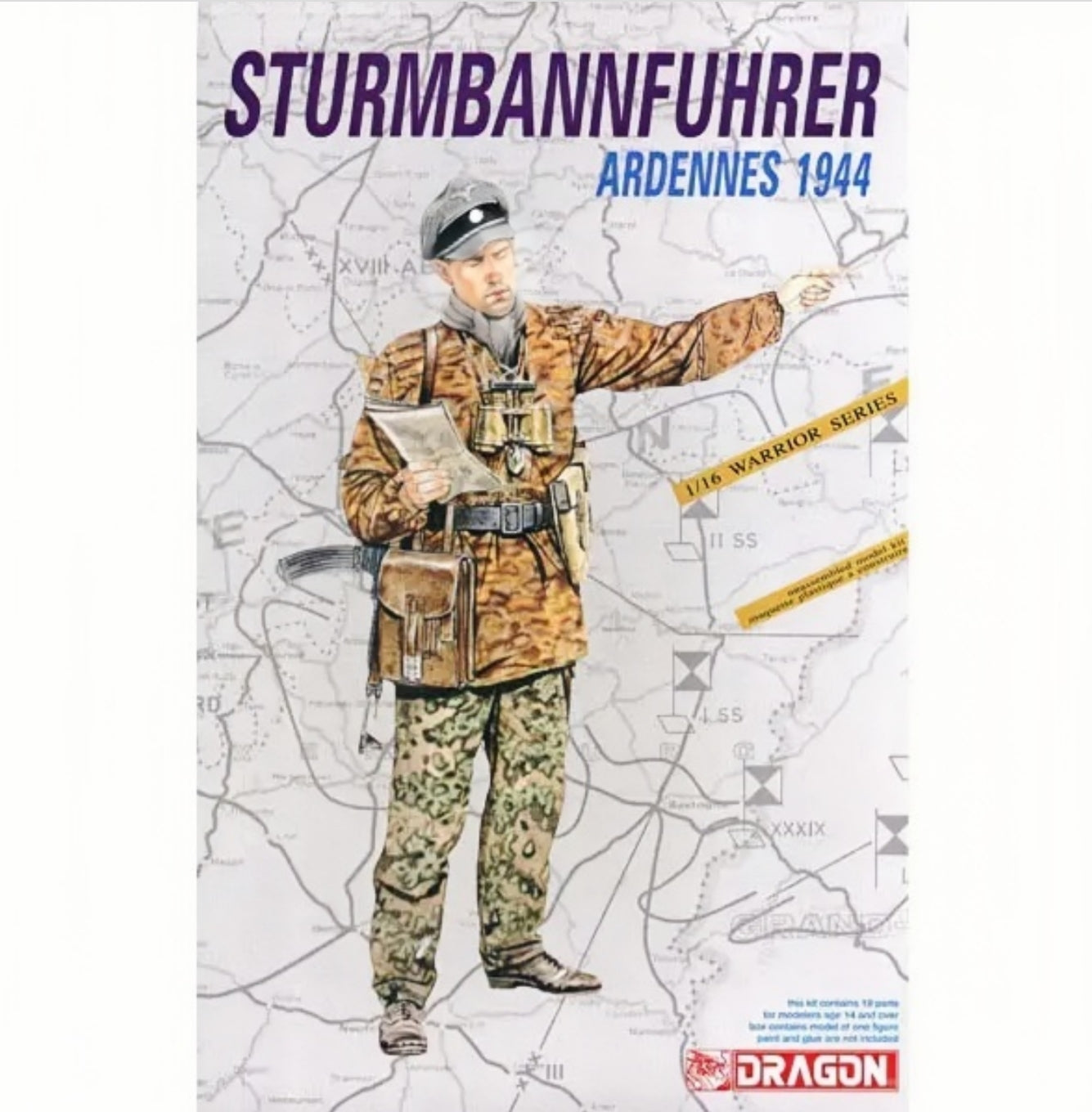 DRAGON 1602 1/16 WWII Sturmbannfuhrer Ardennes 1944 Model Kit