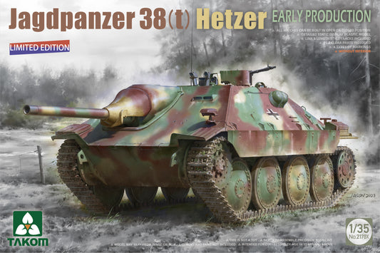 TAKOM 2170X 1/35 Jagdpanzer 38(t) Hetzer Early Production No Interior Limited