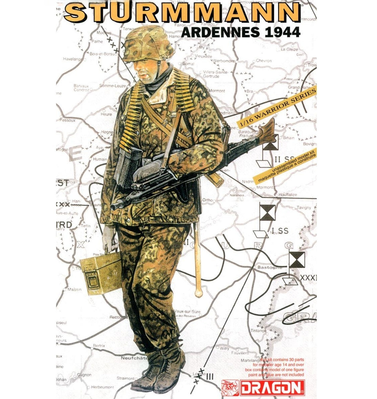 DRAGON 1604 1/16 German Waffen SS Assault (Ardennes 1944) Model Kit