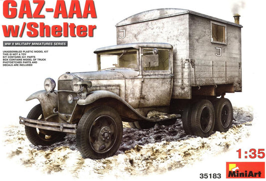 MINIART 1/35 35183 GAZ-AAA w/Shelter (Plastic model)