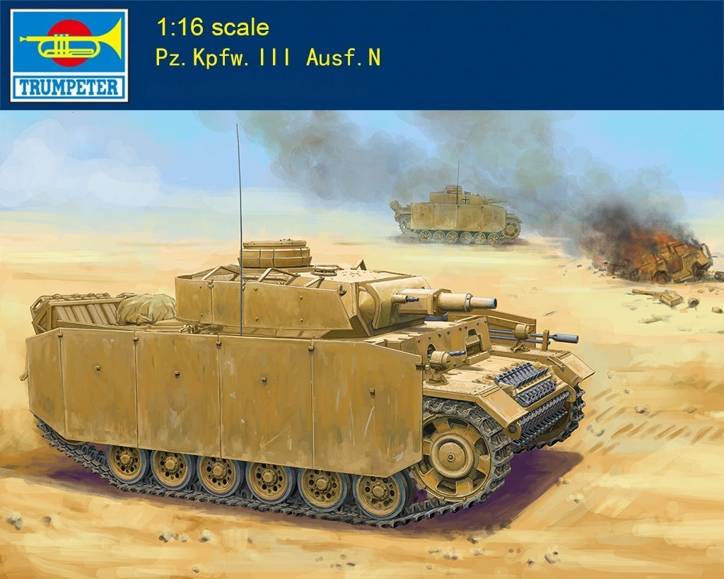 Explore the 1/16 Trumpeter 00956 Panzer III Ausf.N Tank Model Kit