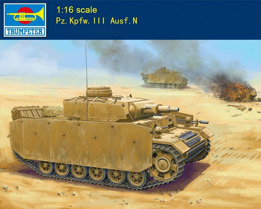Explore the 1/16 Trumpeter 00956 Panzer III Ausf.N Tank Model Kit