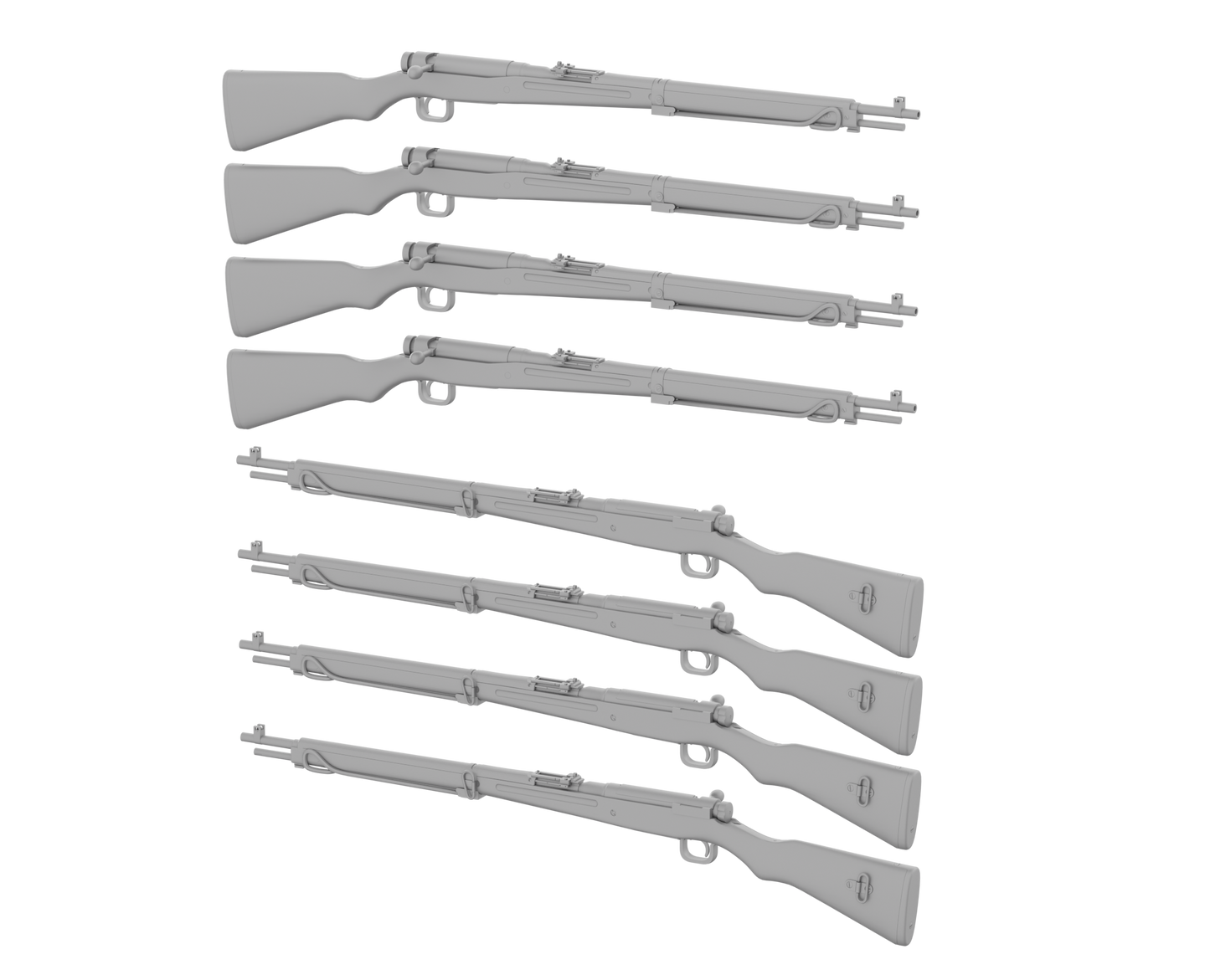 Rheinmetall 35073 1/35 Type 99 Short Rifle (8 with PE straps)