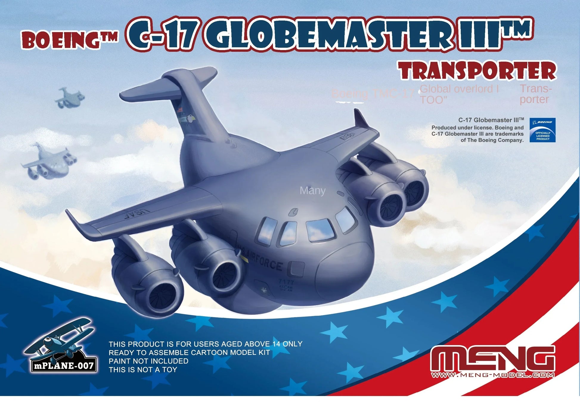 MENG mPLANE-007 C-17 GLOBEMASTER III TM TRANSPORTER Q VERSION 2020 - ModelHives