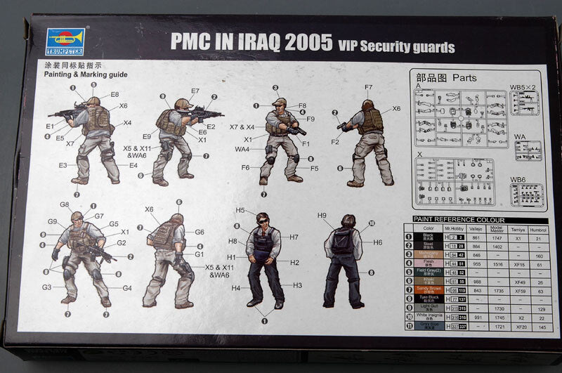TRUMPETER 00420 1/35 Scale PMC IN IRAQ 2005 VIP Securlty guards