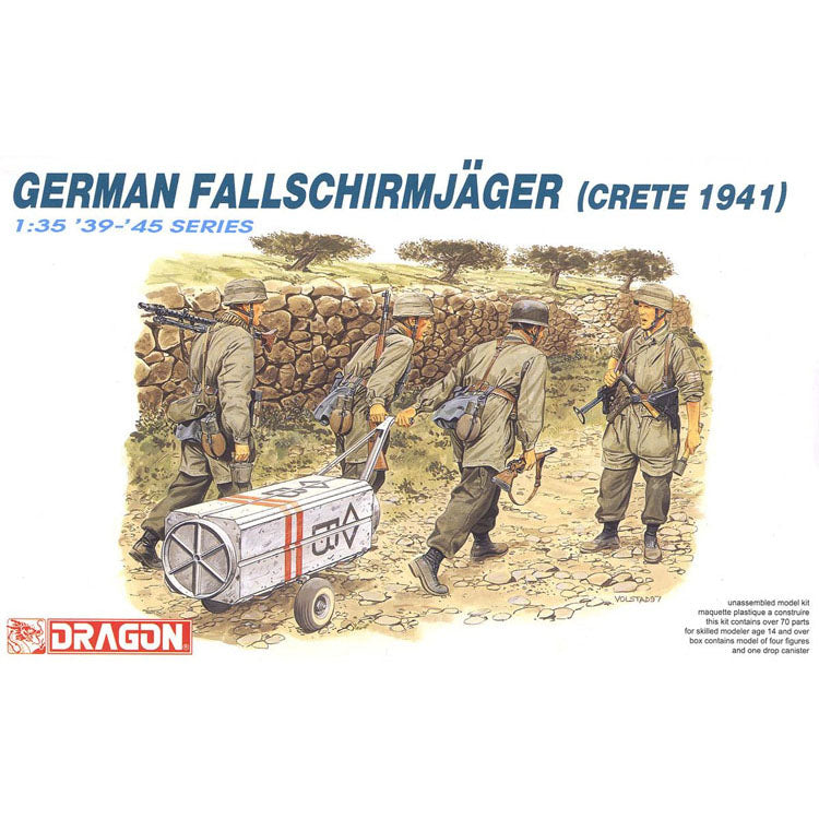 DRAGON 1/35 6070 German Fallschirmj?ger (Crete 1941) Assembly Military Model Kit