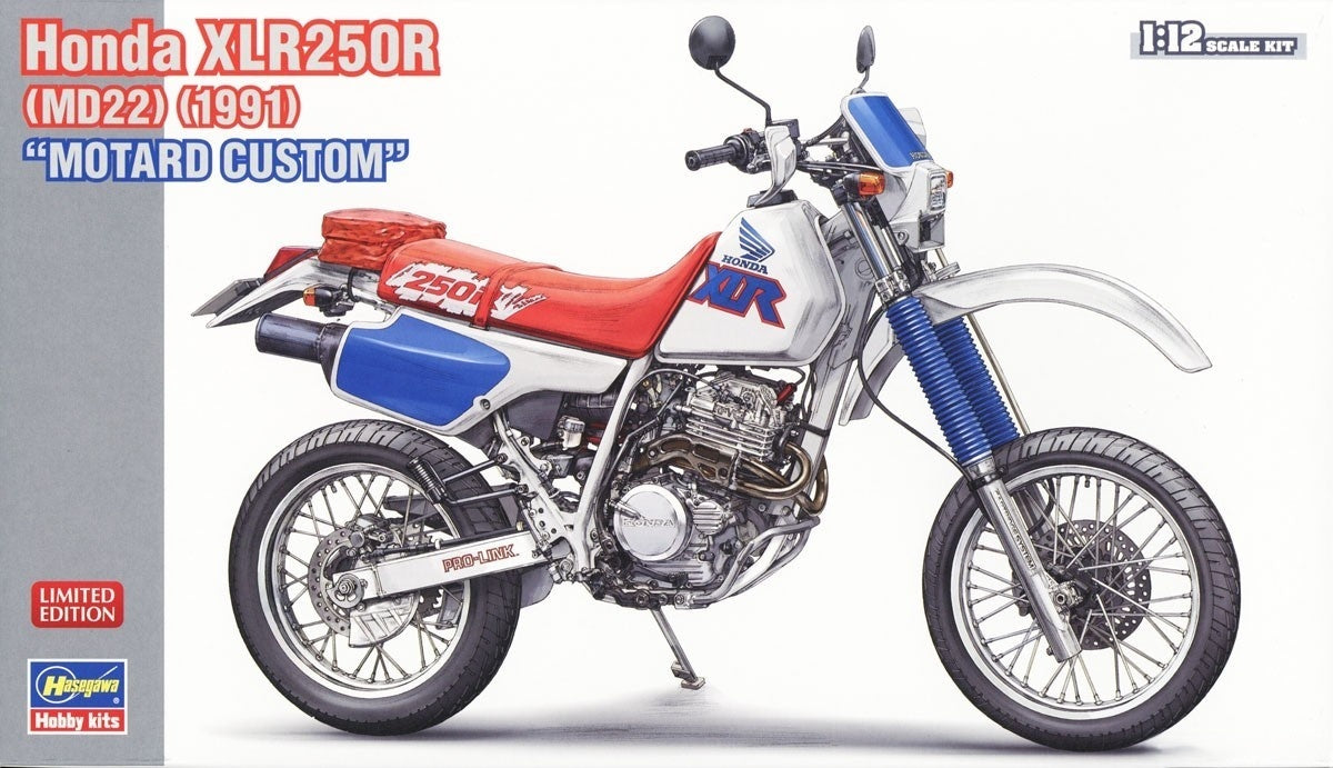 HASEGAWA HA21779 1/12 XLR250R (MD22) (1991) `Motard Custom` (Model Car)