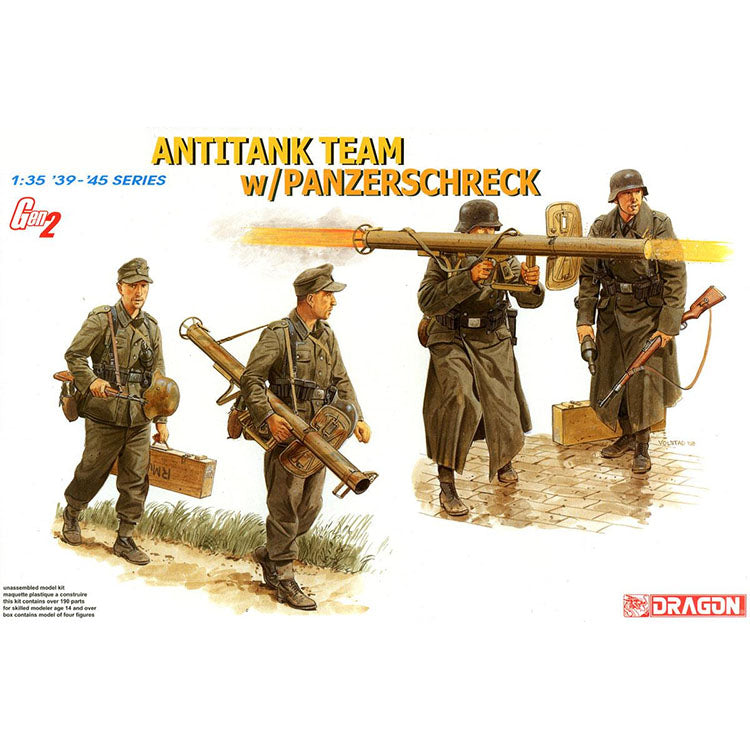 DRAGON 6374 1/35 German Antitank Team w/Panzeerschreck Model Kit