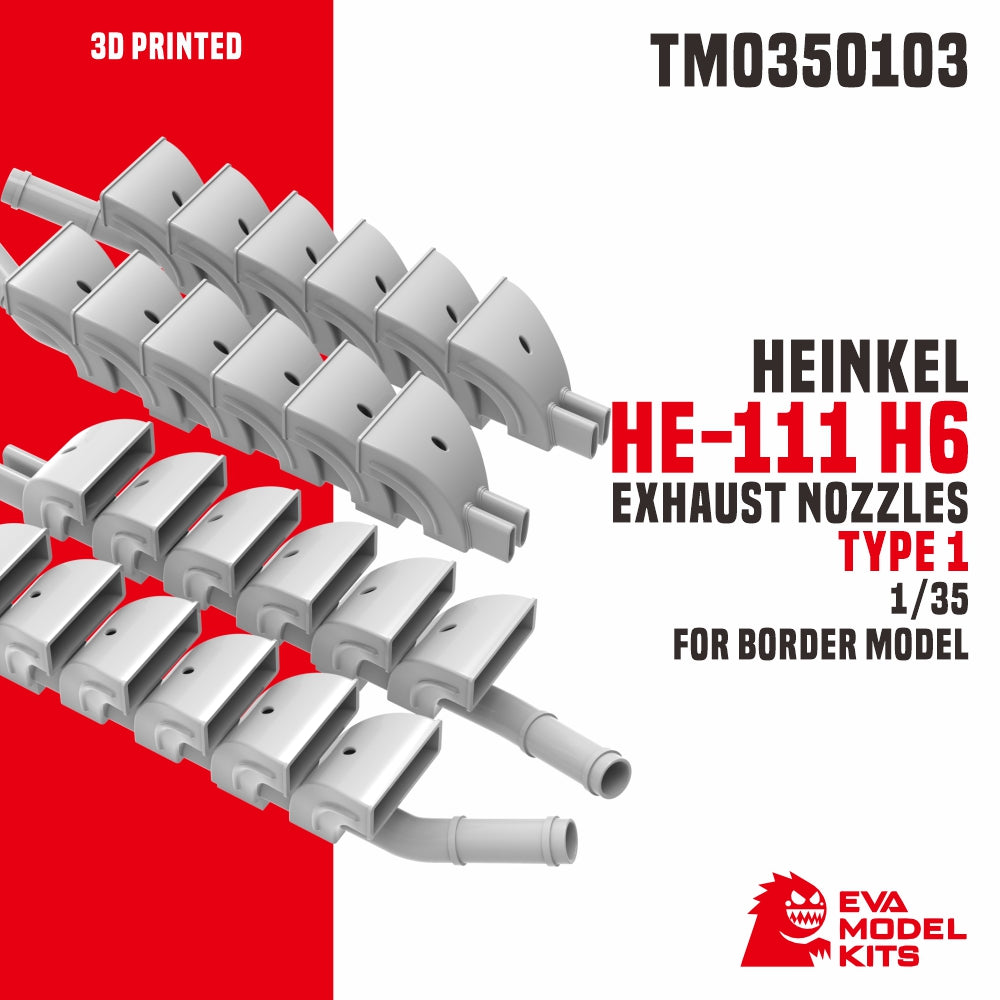 EVAMODEL TM0350103 1/35 Heinkel HE-111 H6 Exhaust Nozzles Type 1 For Border