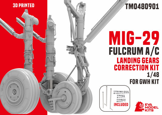 EVAMODEL TM0480901 1/48 Mig-29A/C Fulcrum Landing Gearscorrection Kit "No Model"
