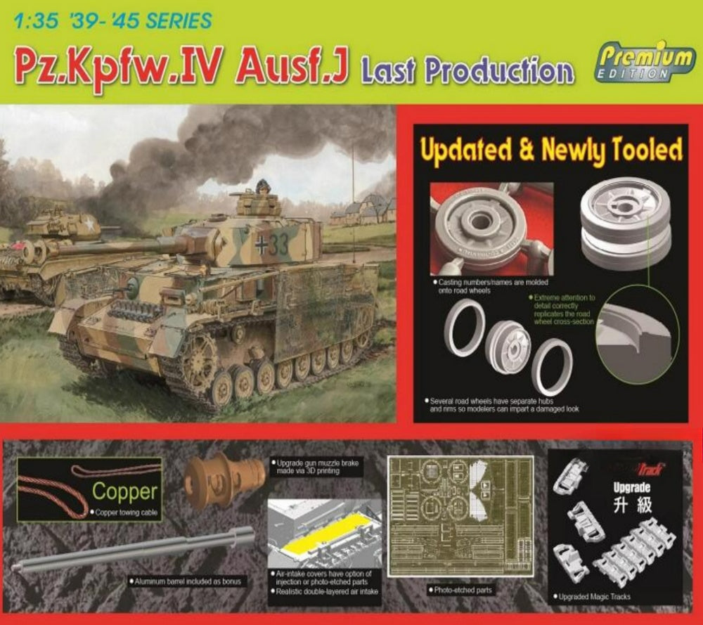 DRAGON 6729 1/35 1/35 Pz.Kpfw.IV Ausf.J Last Production Model Kit
