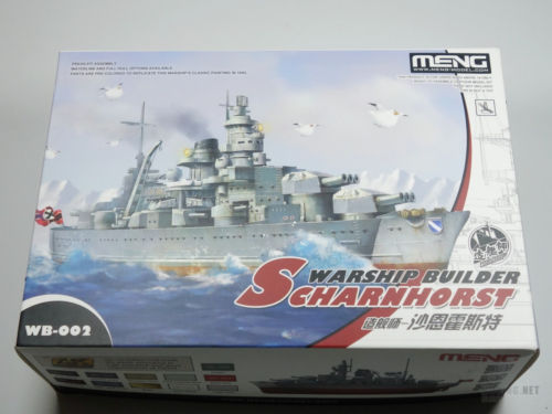 Meng Model WB-002 Warship Builder Scharnhorst (Q Edition) Cute Free Shipping