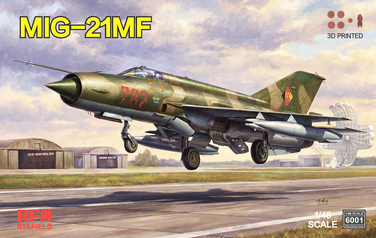 RYE FIELD Model RFM6001 1/48 Soviet MIG-21MF Fighter Precision Assembly Kit Presale