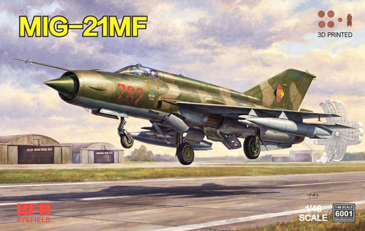 RYE FIELD Model RFM6001 1/48 Soviet MIG-21MF Fighter Precision Assembly Kit Presale