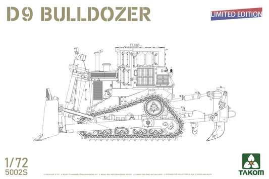 TAKOM 5002S 1/72 US D9 Bulldozer (Limited Edition)-High Detail Collection