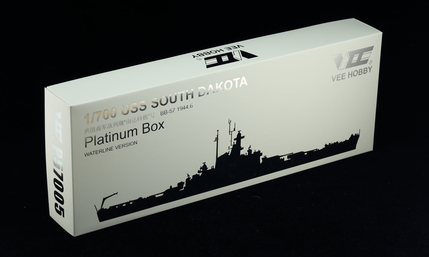 VEE HOBBY P57005 1/700 USS SOUTH DAKOTA BB-57 1944.6 Platinum Box WATERLINE VER