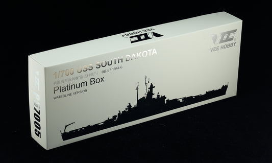 VEE HOBBY P57005 1/700 USS SOUTH DAKOTA BB-57 1944.6 Platinum Box WATERLINE VER