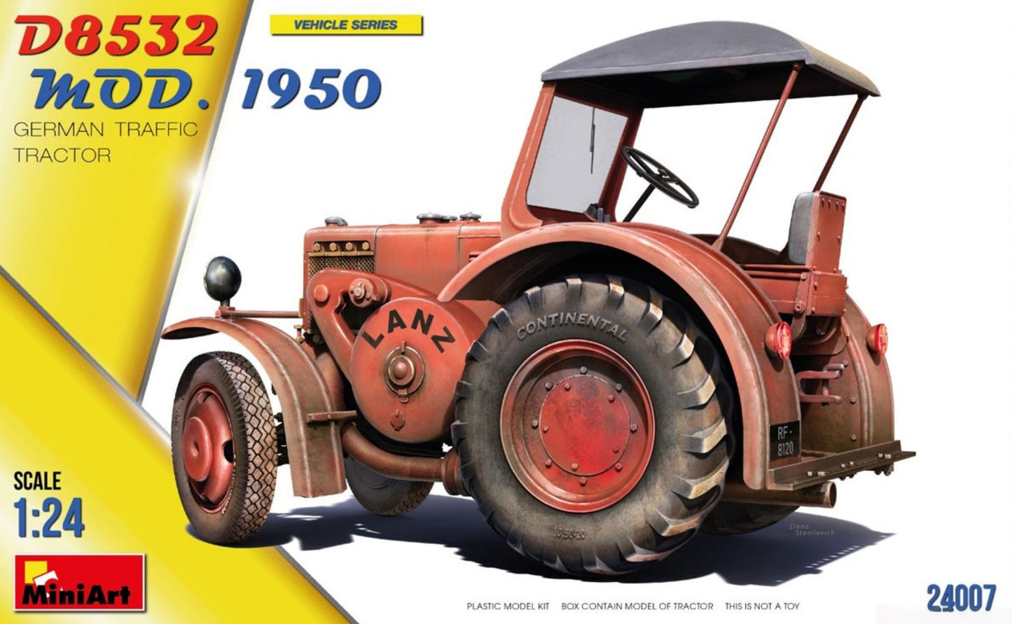 MINIART 1/24 24007 German Traffic Tractor D8532 Mod.1950 (Plastic model)