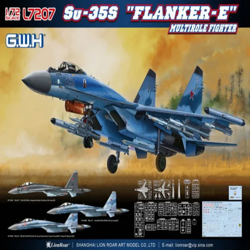 GreatWall Hobby L7207 Su-35S FLANKER-E MULTIROLE FIGHTER MODEL KIT 2019 - ModelHives