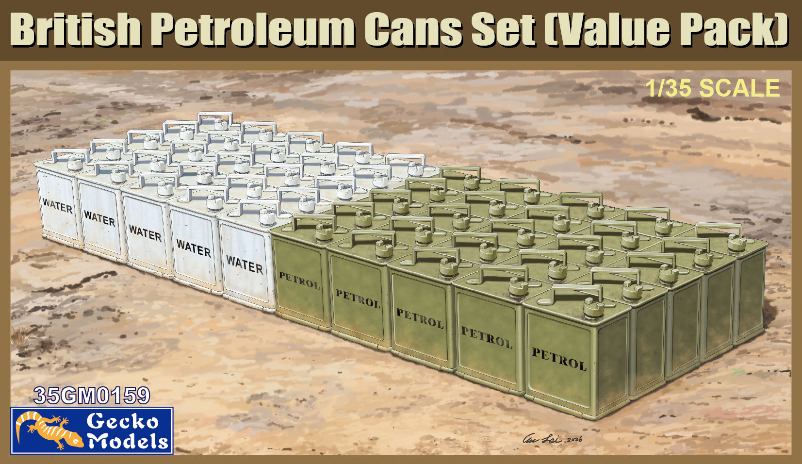 Gecko 35GM0159 1/35 British Petroleum Cans Set tValue Pack]Assembly Model Kit