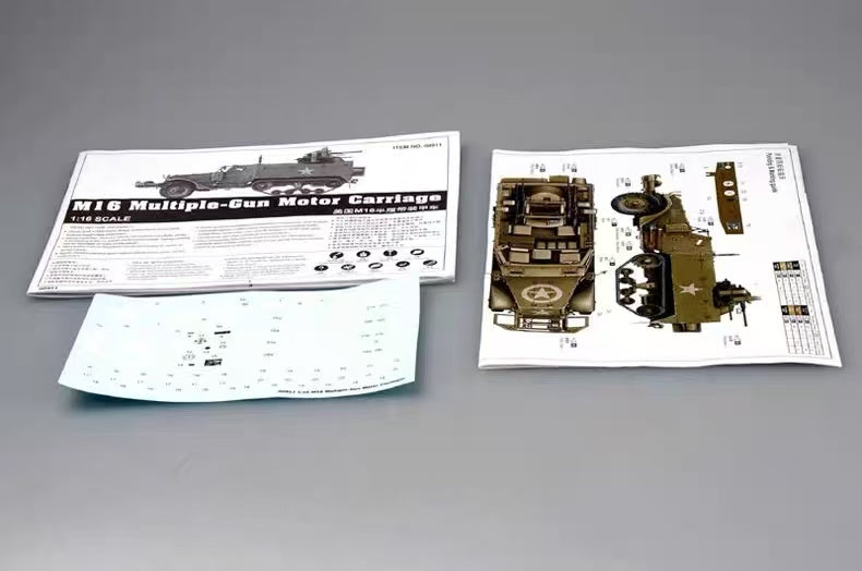 Trumpeter 1/16 00911 M16 Multiple-Gun Motor Carriager model kit