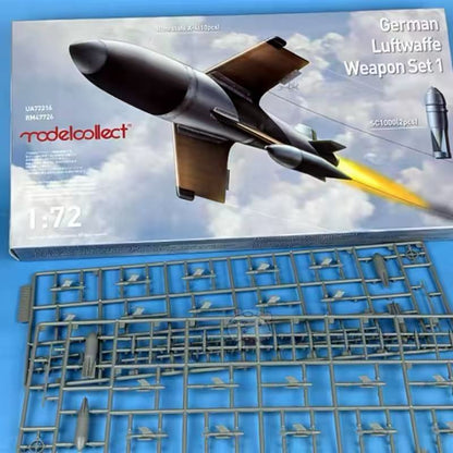 Collect Model UA72216 1/72 Scale German Luftwaffe Weapon Set 1 Plastic model